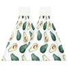 Avocado On A White Background Hand Towels Microfiber Absorbent Soft Children Towel Handkerchief Bathroom Kitchen Dishcloth