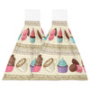 Colorful Cream Cupcakes Hand Towels Microfiber Absorbent Soft Children Towel Handkerchief Bathroom Kitchen Dishcloth