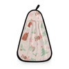 Kitchen Dish Washing Rag Hanging Erasable Towel Absorbent Towel Household Bathroom Toilet Christmas Tree Handkerchief Cloth Lint