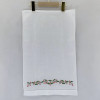 Home Textiles Linen Hemstitched Tea Towel -14x22"Cloth Guest Hand Dish Kitchen Bathroom Towels with Hemsitch embroidery