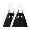 Cute Black Cat Hand Towels Microfiber Absorbent Soft Children Towel Handkerchief Bathroom Kitchen Dishcloth