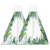 Tropical Leaves Watercolor Hand Towels Microfiber Absorbent Soft Children Towel Handkerchief Bathroom Kitchen Dishcloth