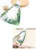 Tropical Leaves Watercolor Hand Towels Microfiber Absorbent Soft Children Towel Handkerchief Bathroom Kitchen Dishcloth