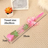 50PCS Flower Bouquet shape packaging Towel Decoration Face Hand Bathing Towels Handkerchief Towel Wedding gift creative towel