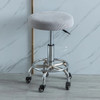 Solid Color Bar Seat Case Dining Chair Cover Seat Slipcover Elastic Thickened Round Chair Covers Stretchable Stool Cover navidad