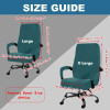 Soft Velvet Office Armchair Cover Stretch Stretch Computer Chair Cover Thickened Rotating Chair Case Funda Silla Escritorio