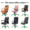 Soft Velvet Office Armchair Cover Stretch Stretch Computer Chair Cover Thickened Rotating Chair Case Funda Silla Escritorio