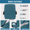 Soft Velvet Office Armchair Cover Stretch Stretch Computer Chair Cover Thickened Rotating Chair Case Funda Silla Escritorio