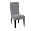 Spandex Dining Room Chairs Cover Jacquard Waterproof Cover For Chairs Washable Parsons Adjustable Seat Covers 2 4 6Set