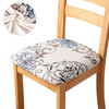 1 Piece Printed Chair Cover Stretch Seat Cover Chair Protector Slipcovers Armless Elastic Chair Covers For Home Dinning Kitchen