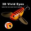AYWFISH 8.5CM 12.5G Topwater Artificial Hard Bait Wobbler Popper Tackle Lifelike Bee Fishing Lures With Two Metal Spoon Wings