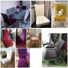 1/2/4/6 Pieces Real Velvet Fabric Super Soft Chair Cover Luxurious Office Seat Cases Tretch Chair Covers For Dining Room Hotel