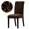 1/2/4/6 Pieces Real Velvet Fabric Super Soft Chair Cover Luxurious Office Seat Cases Tretch Chair Covers For Dining Room Hotel