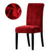 1/2/4/6 Pieces Real Velvet Fabric Super Soft Chair Cover Luxurious Office Seat Cases Tretch Chair Covers For Dining Room Hotel
