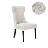 1/6PC Soft Velvet Dining Chair Cover Elastic High Back Armless Chair Cover Dustproof Solid Color Seat Slipcover for Hotel Party