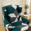 Stretch Wingback Sofa Slipcover Floral Print Armchair Protector Couch Wing Chair Slipcovers Sloping Arm King Back Chair Covers