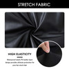 Waterproof Round Stool Cover,PU Leather Bar Stool Cover Stretch Bar Chair Covers Non Slip Easy to Clean Bar Stool Cushions Cover