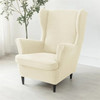 Elastic Wing Chair Cover Polar Fleece Stretch Wing Back Armchair Cover Seat Cushion Covers Sofa Slipcovers for Living Room Home