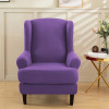 Wing Back Chair Cover Stretch Floral Spandex Armchair Covers Footstool Single Sofa Slipcovers With Cushion Cover