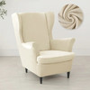 Elastic Velvet Wing Chair Cover Stretch Spandex Wingback Armchair Covers Lazy Boy Lounge King Sofa Slipcovers for Living Room
