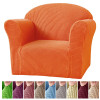 Mini Size Sofa Cover Couch Cover Children Chair Armchair Cover Settee Slipcover Sofa Cover Soft Elastic Seat Stretch Solid Color