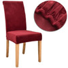 Plush Velvet Dining Room Chair Covers Seat Slipcover Stretch Thick Dining Chair Protector Soft Wedding Party Decor