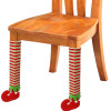 Christmas Elf Patterned Table Leg Covers Chair Foot Covers Table Feet Socks Bring Joyful Festive Day Christmas Elf Patterned Table Leg Covers Chair Foot Covers Table Feet Socks Bring Joyful Festive Day