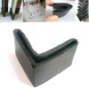 1pc Black Rubber Cover L-shaped Triangle Angle Iron End Cap Anti Scratch Shelf Table Non-slip Chair Feet Leg Pad Floor Protector