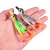 Topwater Ducking Silicone Fishing Soft Lures 9cm 11.5g Bass Frog Double Propeller Flipper Duck Wobblers Artificial Rubber Bait​