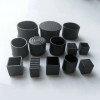 Black Round Chair Leg Caps PVC Rubber Chair Table Foot Cover Cap Non-Slip Feet Pipe Tubing End Cover Floor Protect