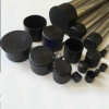 Black Round Chair Leg Caps PVC Rubber Chair Table Foot Cover Cap Non-Slip Feet Pipe Tubing End Cover Floor Protect