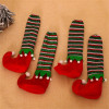 Christmas Elf Table Leg Covers Chair Foot Covers Enhances the Holiday Spirit in Your Living Space