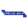 Black Blue Birthday King Sash Men Boy 18th 20th 30th 40th 50th 60th Happy Birthday Party Satin Ribbon Shoulder Strap Decorations