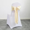 10PCS 17x275cm Sage Green Satin Chair Sashes Bows Chair Cover Ribbons for Wedding Banquet Party Baby Shower Event Decorations