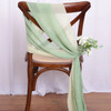 10PCS Chiffon Chair Sashes Wedding Chair Decoration 16x275cm Long For Wedding Aisle Decorations Party Banquet Event Baby Shower