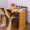 10PCS Chiffon Chair Sashes Wedding Chair Decoration 16x275cm Long For Wedding Aisle Decorations Party Banquet Event Baby Shower