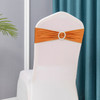 50pcs/Lot Metallic Gold silver Chair Sashes Wedding Chair Decoration Spandex Chair Cover Band for Party Decor birthday sash