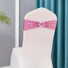 50pcs/Lot Metallic Gold silver Chair Sashes Wedding Chair Decoration Spandex Chair Cover Band for Party Decor birthday sash