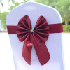 6Pcs Butterfly Chair Sash Elastic Bow Tie Chair Sashes Band for Wedding Party Decor Hotel Home Banquet Event Stage Decoration