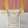 1set Imitation Pearl Bead Garland for Chiavari Chair Decoration Chiavari Chair Sash Chair Cap