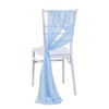 10/50PCS Like Chiffon Chair Sashes Wedding Chair Decoration For Aisle Decorations Party Banquet Event Baby Shower，17x275cm Long