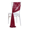 10/50PCS Like Chiffon Chair Sashes Wedding Chair Decoration For Aisle Decorations Party Banquet Event Baby Shower，17x275cm Long