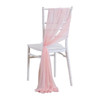 10/50PCS Like Chiffon Chair Sashes Wedding Chair Decoration For Aisle Decorations Party Banquet Event Baby Shower，17x275cm Long