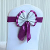 100Pcs wedding chair sash bow acrylic chair cover band elastic chair sashes spandex cover chair Decorations Event Party