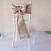 100 PCS Free Shipping Burlap and Lace Chair Sash Natural Hessian Jute Chair Sash for Vintage Outdoor Wedding 100 PCS Free Shipping Burlap and Lace Chair Sash Natural Hessian Jute Chair Sash for Vintage Outdoor Wedding