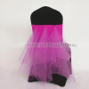 New Arrival 100PCS Free Shipping Spandex Lycra Chair Band With TuTu Sash Wedding Decoration
