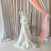 100pcs Free Shipping White Flower Chiavari Chair Sash Chair Cover for Wedding Decoration