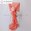 100 PCS Romatic White Watermelon Red Chiffon Chair Sash Ruffled Chair Cover/Hood Cruly Willow Chair Sash