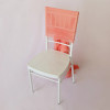 100 PCS Romatic White Watermelon Red Chiffon Chair Sash Ruffled Chair Cover/Hood Cruly Willow Chair Sash