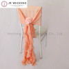100 PCS Romatic White Watermelon Red Chiffon Chair Sash Ruffled Chair Cover/Hood Cruly Willow Chair Sash